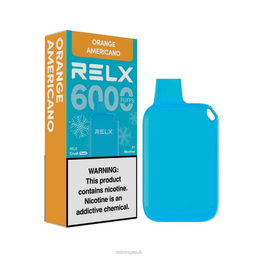 RELX Crush Pocket 6000 Icy | 8N4415 ‎RELX Flavors Orange Americano