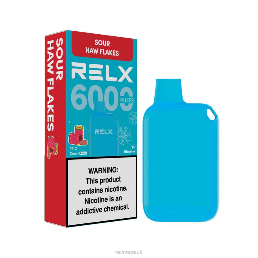 RELX Crush Pocket 6000 Icy | 8N4416 ‎RELX London Sour Haw Flakes