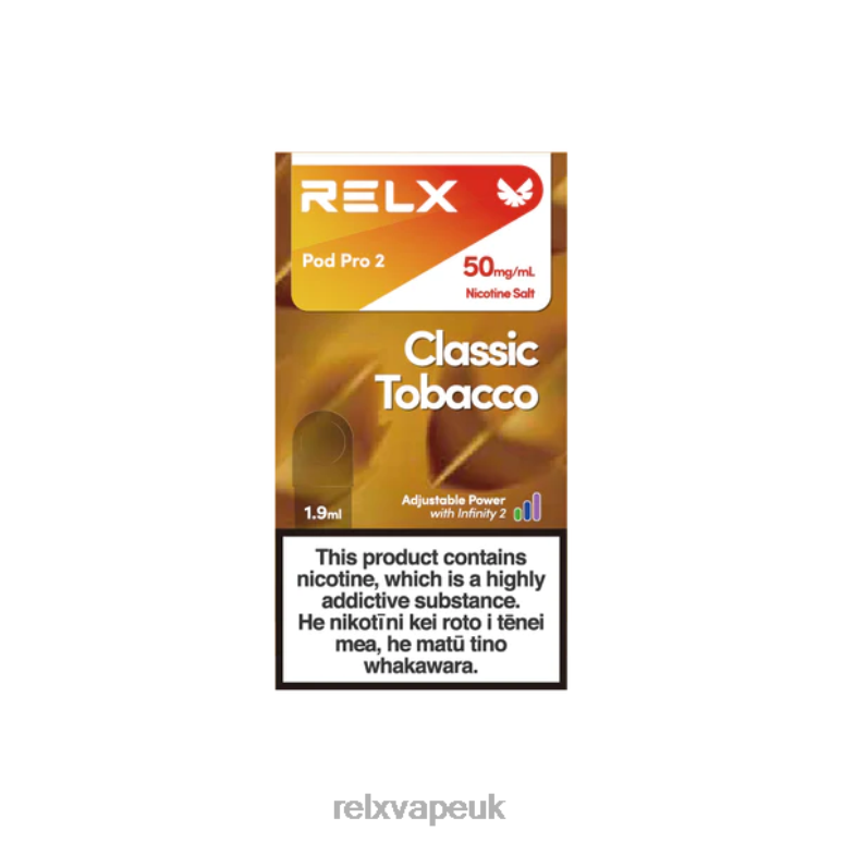 Classic Tobacco - RELX vape London - 4DL0X110 RELX Pod Pro 2 - 3 Pods