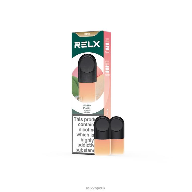 Fresh Peach - RELX vape UK - 4DL0X10 RELX Pod Pro - 2 Pods