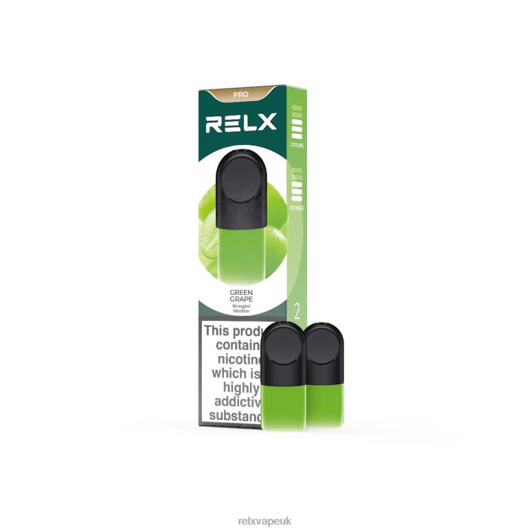 Green Grape - RELX flavors - 4DL0X1 RELX Pod Pro - 2 Pods