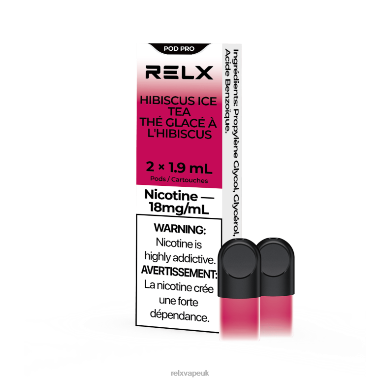 Hibiscus Ice Tea - RELX pods price - 4DL0X15 RELX Pod Pro - 2 Pods