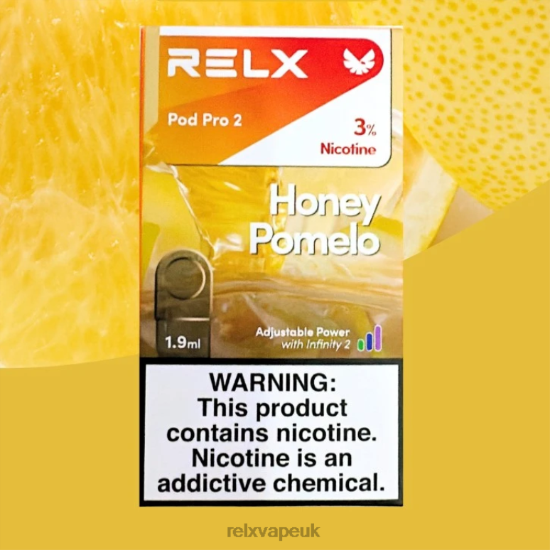 Honey Pomelo - RELX vape London - 4DL0X120 RELX Pod Pro 2 - 3 Pods