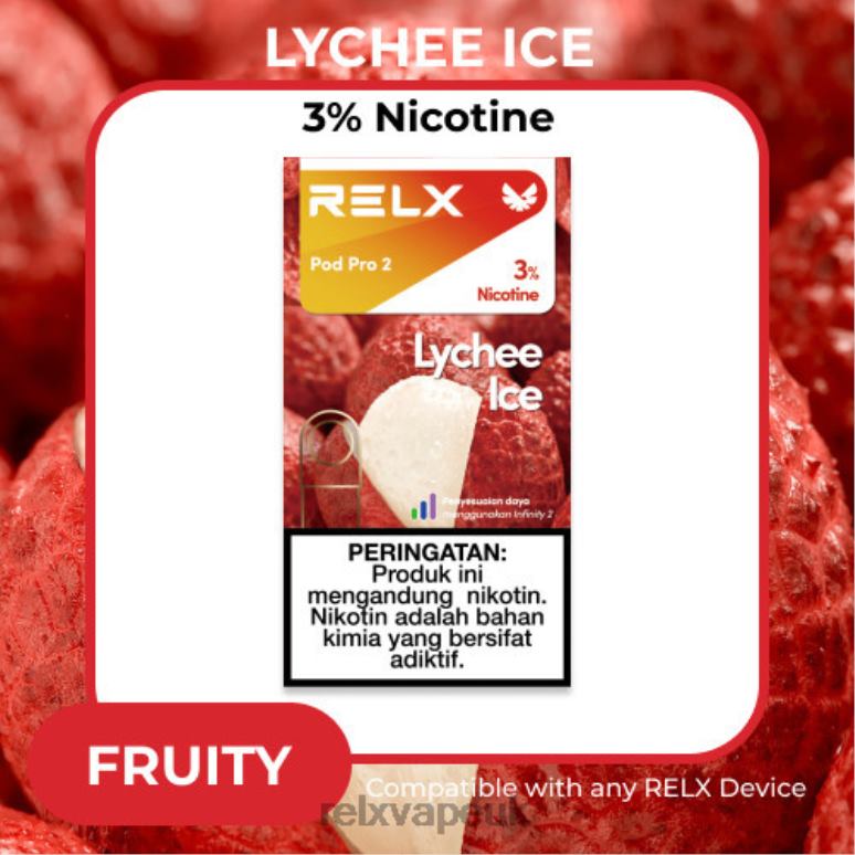 Lychee Ice - RELX London - 4DL0X103 RELX Pod Pro 2 - 3 Pods