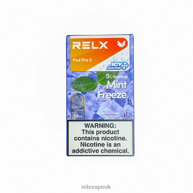 Mint Freeze - RELX vape London - 4DL0X100 RELX Pod Pro 2 - 3 Pods