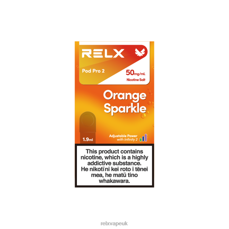 Orange Sparkle - RELX united kingdom - 4DL0X99 RELX Pod Pro 2 - 3 Pods