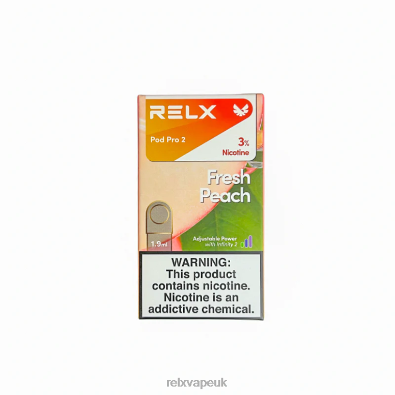 Peach - RELX flavors - 4DL0X102 RELX Pod Pro 2 - 3 Pods