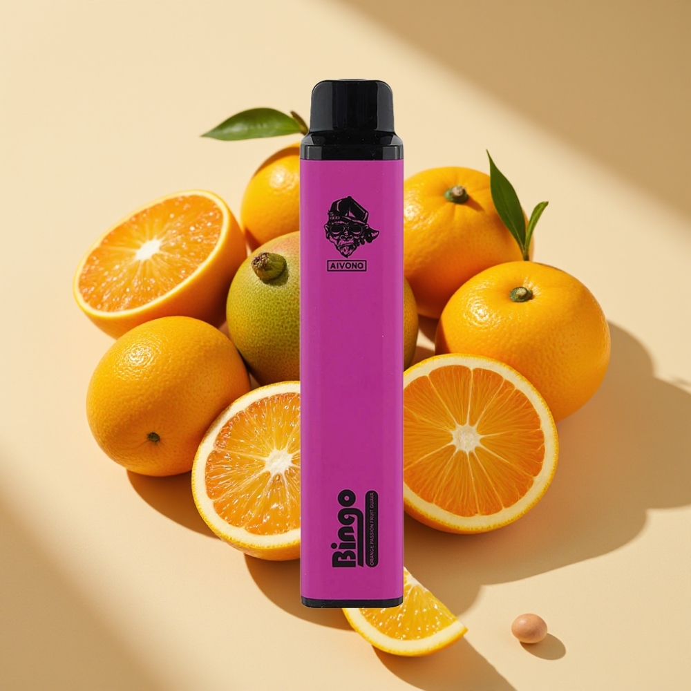 Aivono Aim Bingo 4000 Puffs 10mL 1000mAh Rechargeable Orange Passion Fruit Guava