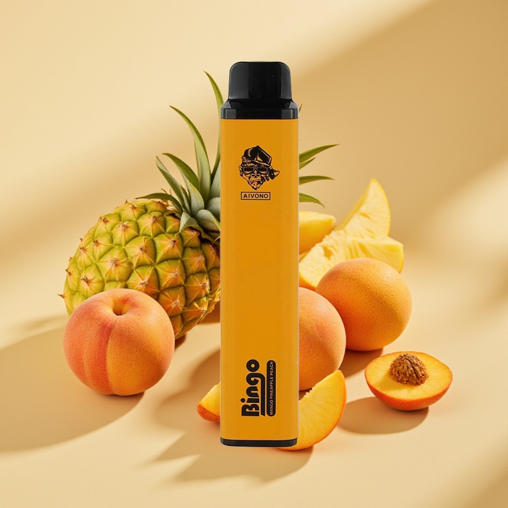 Aivono Aim Bingo 4000 Puffs 10mL 1000mAh Rechargeable Wango Pineapple Peach