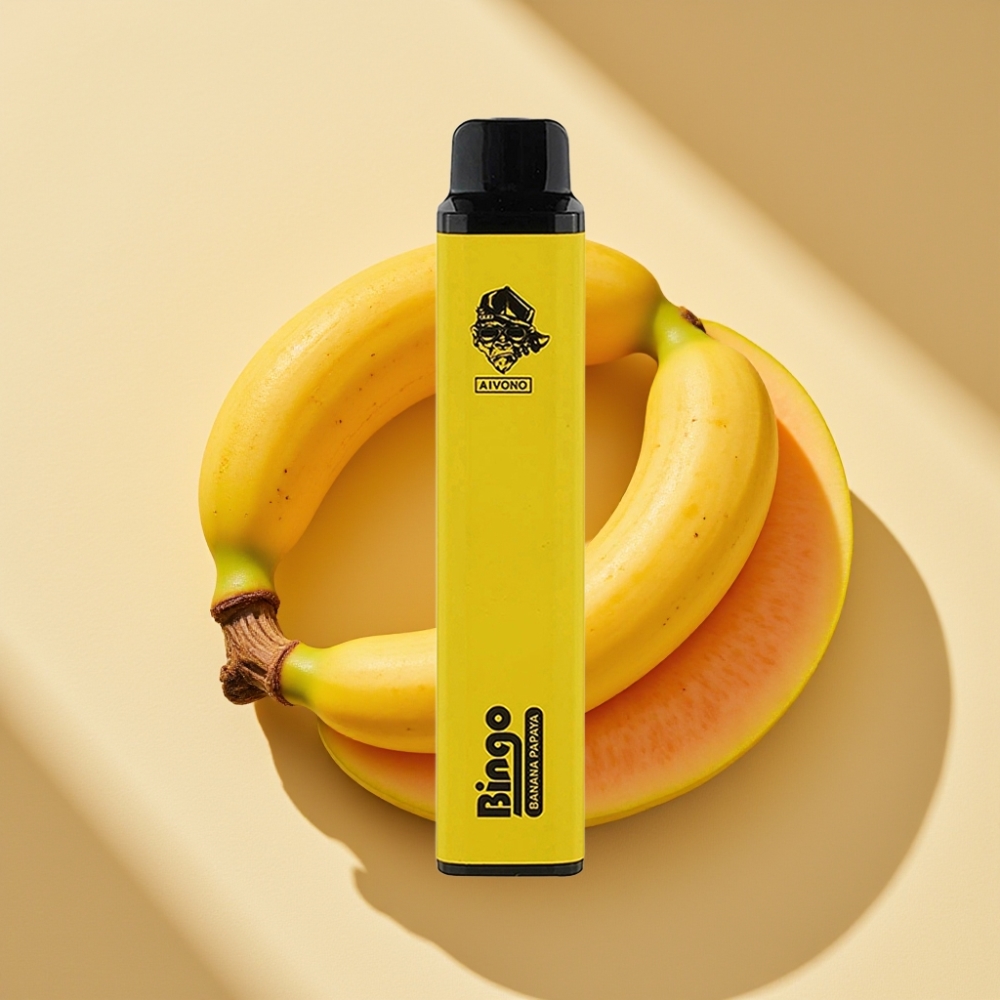 Aivono Aim Bingo 4000 Puffs Disposable Vape Banana Papaya 10mL 1000mAh Rechargeable