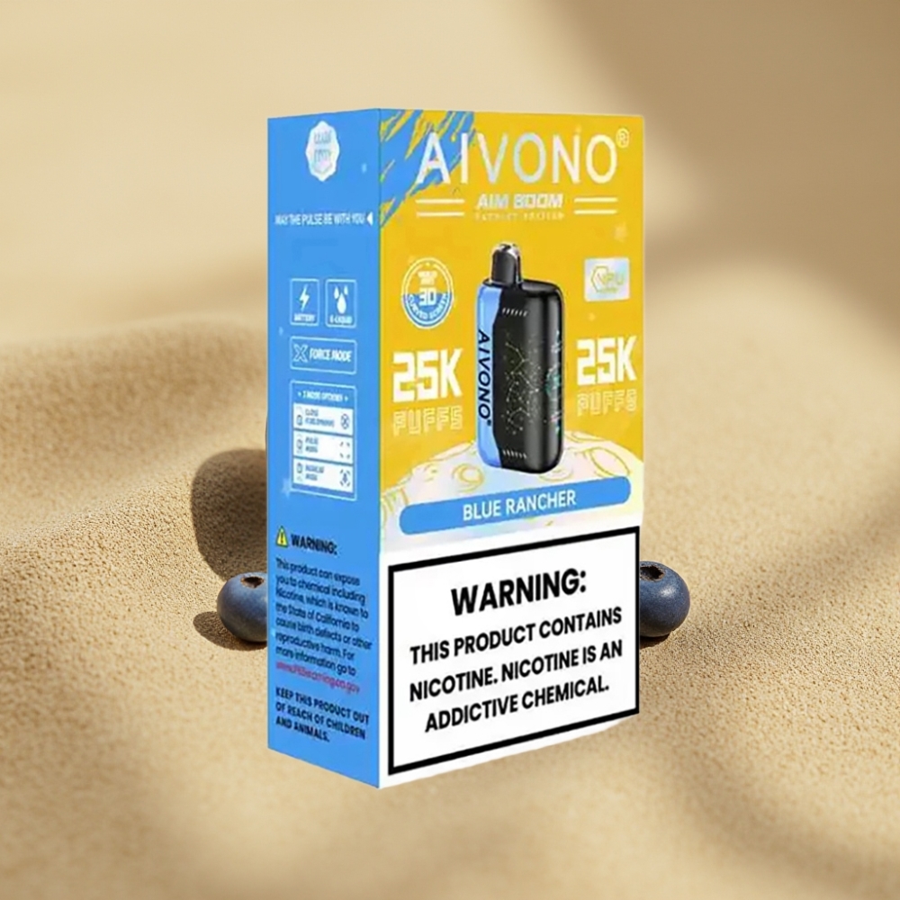 Aivono AIM BOOM 25000 Puffs 28ml 650mAh 1.2ohm Mesh Type-C Blue Rancher