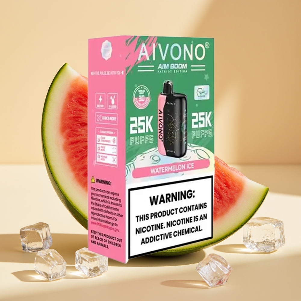 Aivono AIM BOOM 25000 Puffs 28ml 650mAh Mesh Coil Watermelon Ice Disposable Vape