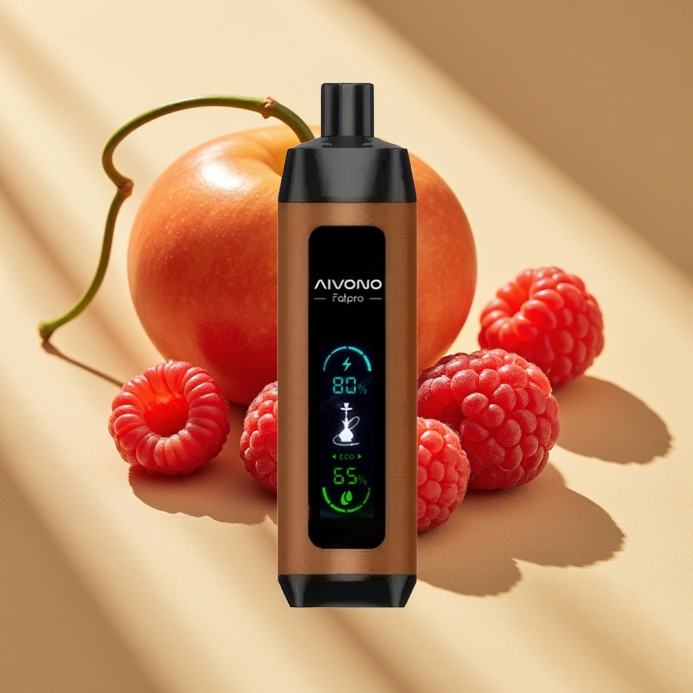 Aivono AIM FATPRO 22000 Puffs Rechargeable Dual Mode 0.6ohm Mesh Chrry Raspberry