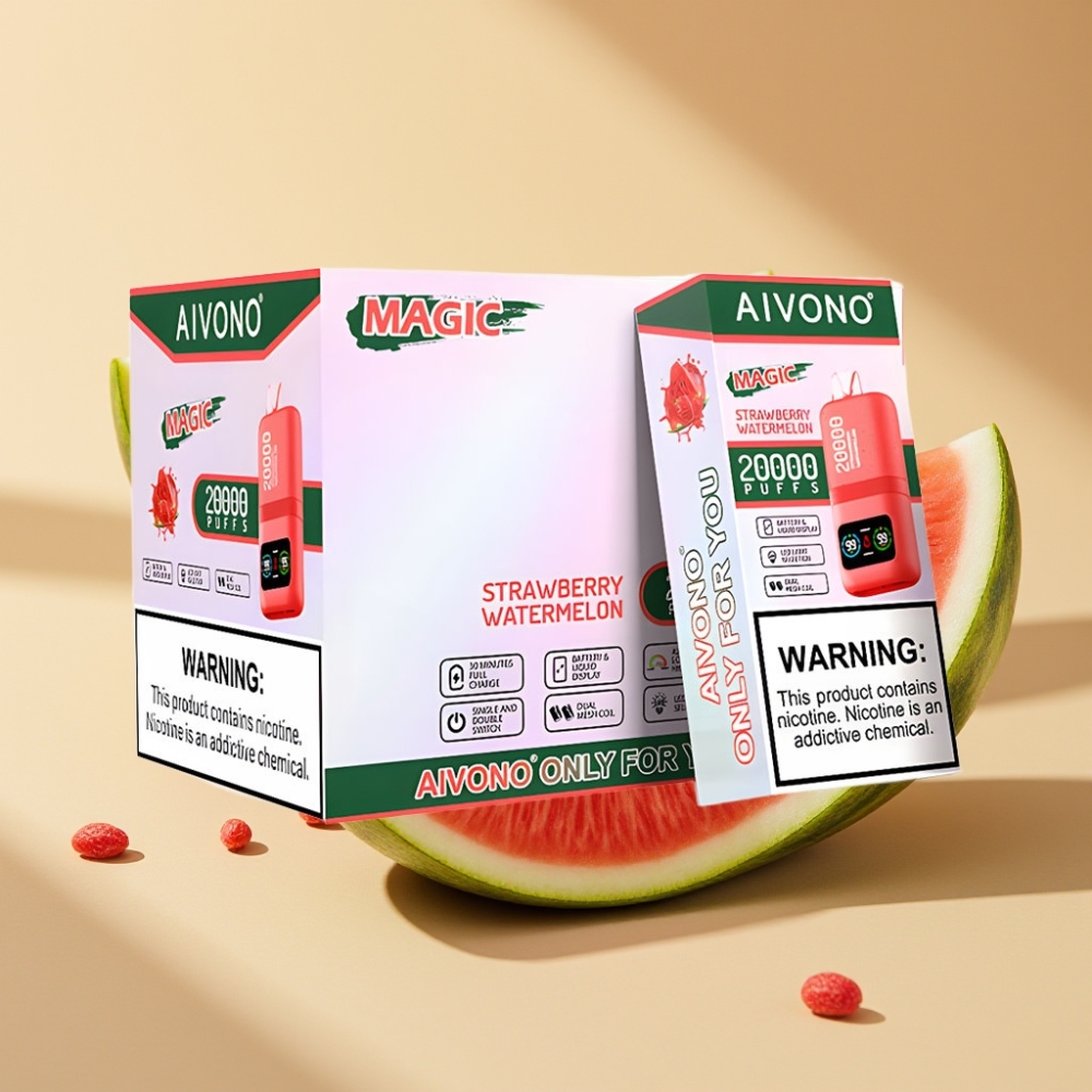 Aivono AIM MAGIC 20000 Puffs 26ml Dual Mesh LCD Type-C 600mAh Strawberry Watermelon
