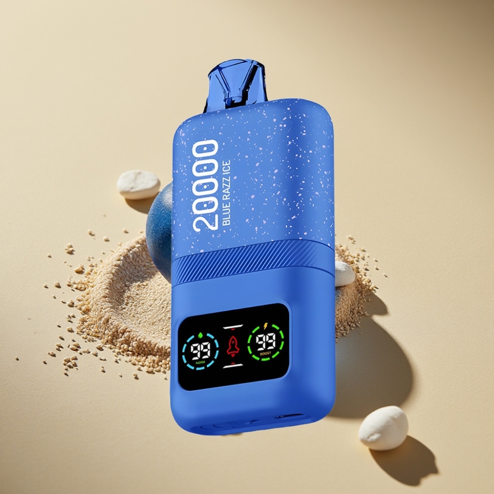 Aivono AIM MAGIC 20000 Puffs Disposable Vape Blue Razz Ice 26ml Dual Mesh LCD Type-C 600mAh