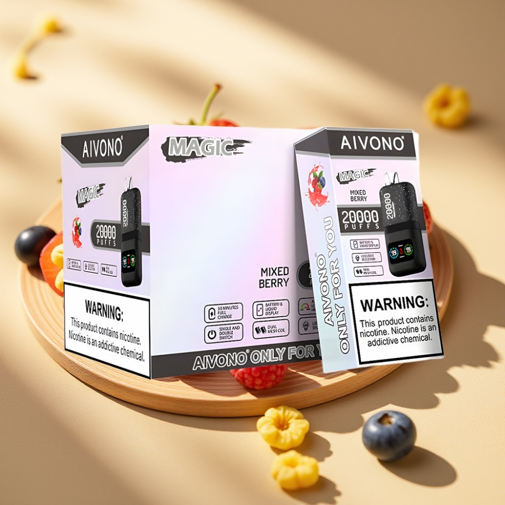 Aivono AIM MAGIC 20000 Puffs Dual Mesh LCD Type-C 600mAh Mixed Berry Disposable Vape