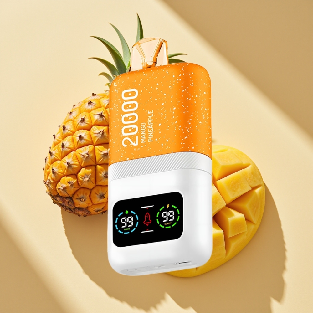 Aivono AIM MAGIC 20000 Puffs Mango Pineapple Disposable Vape 26ml Dual Mesh LCD Type-C 600mAh