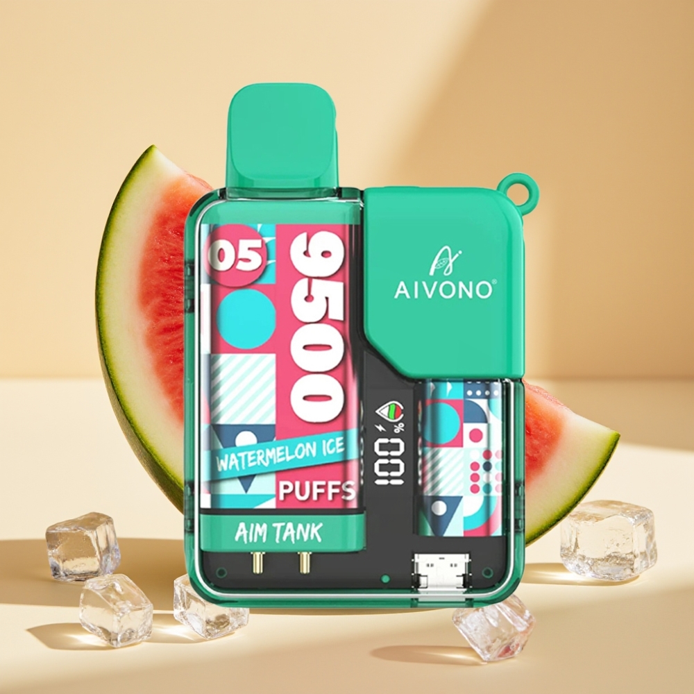 Aivono AIM-TANK 9500 Puffs 18mL 650mAh LCD 1.2ohm Watermelon Ice
