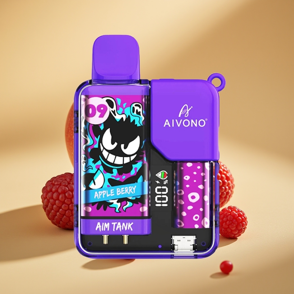 Aivono AIM-TANK 9500 Puffs 18mL 650mAh LCD Apple Berry Disposable Vape