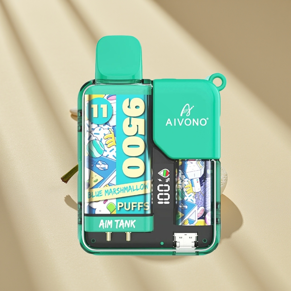 Aivono AIM-TANK 9500 Puffs 18mL 650mAh LCD Blue Marshmallow Disposable Vape