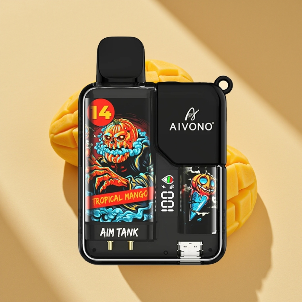 Aivono AIM-TANK 9500 Puffs 18mL 650mAh LCD Tropical Mango Disposable Vape