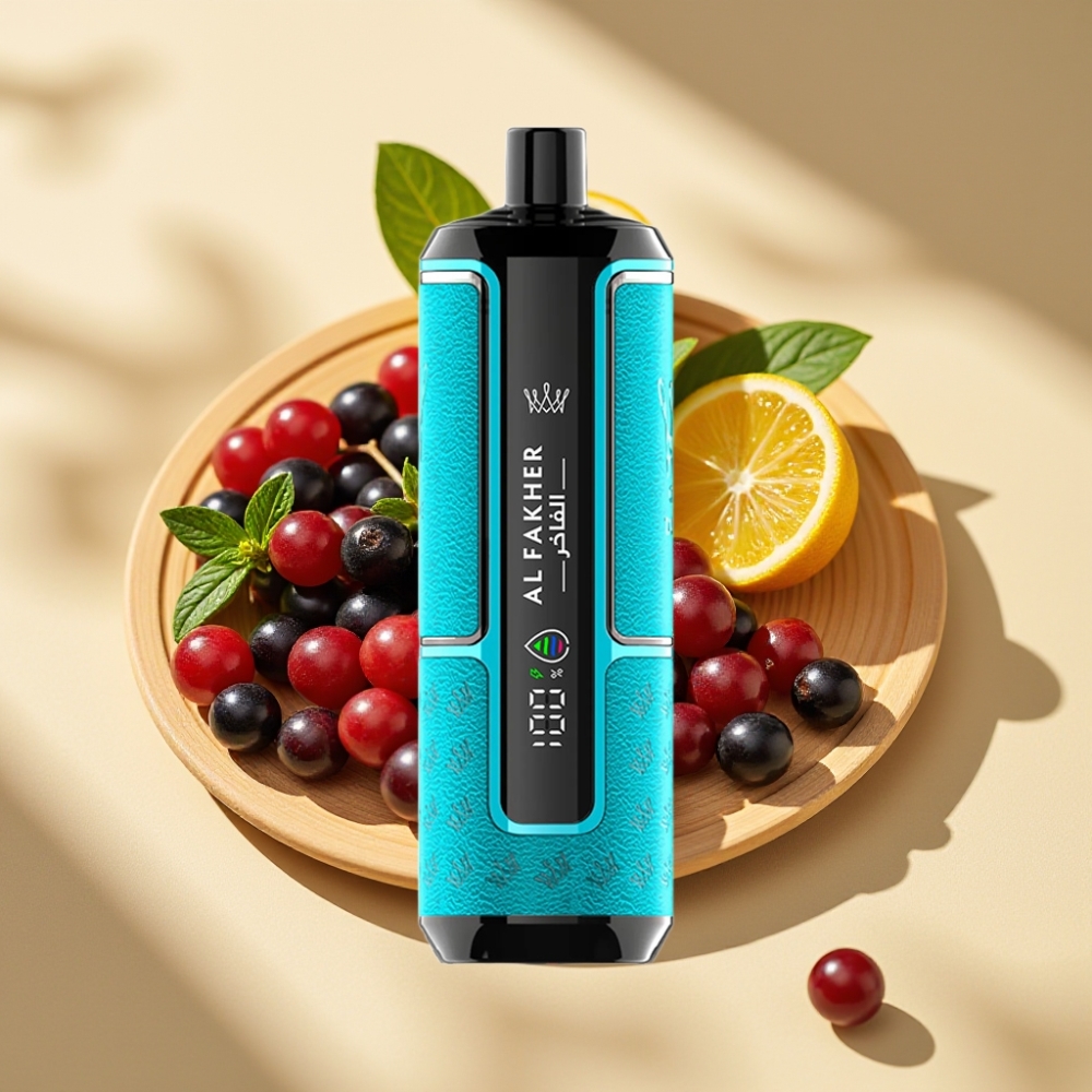 Al Fakher Crown Bar 15K Hypermax 22ml 600mAh DTL Disposable Vape Kit Blackcurrant Mint