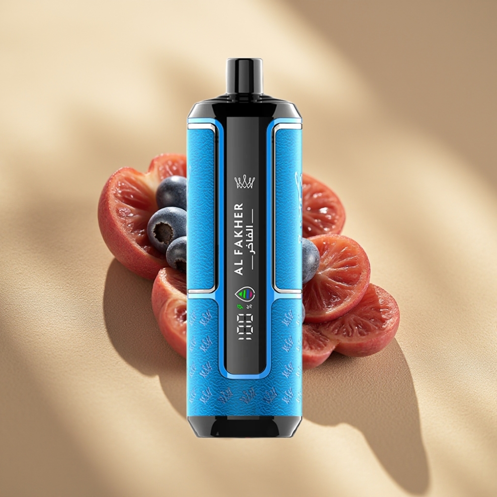 Al Fakher Crown Bar 15K Hypermax 22ml 600mAh Type-C Disposable Vape Kit Blueberry Gum