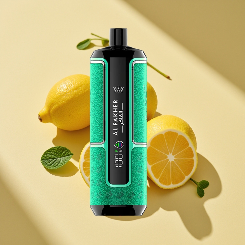 Al Fakher Crown Bar 15K Hypermax 22ml 6mg Lemon Mint Disposable Vape Kit