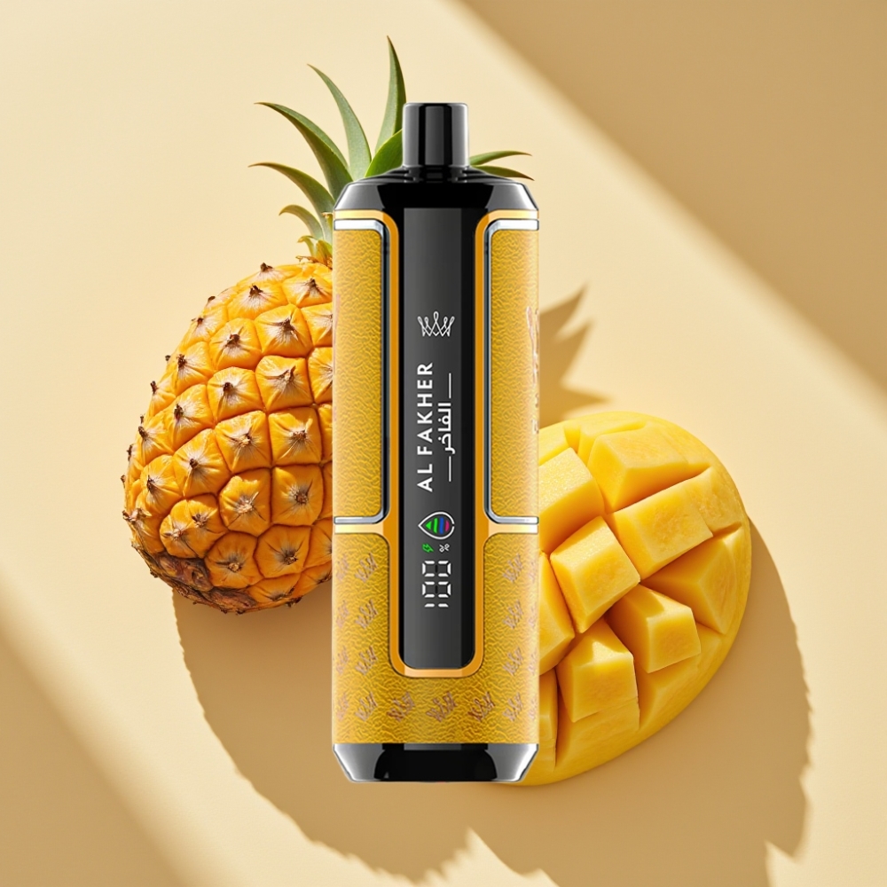 Al Fakher Crown Bar 15K Hypermax DTL 22ml 6mg Disposable Vape Kit Mango Pineapple