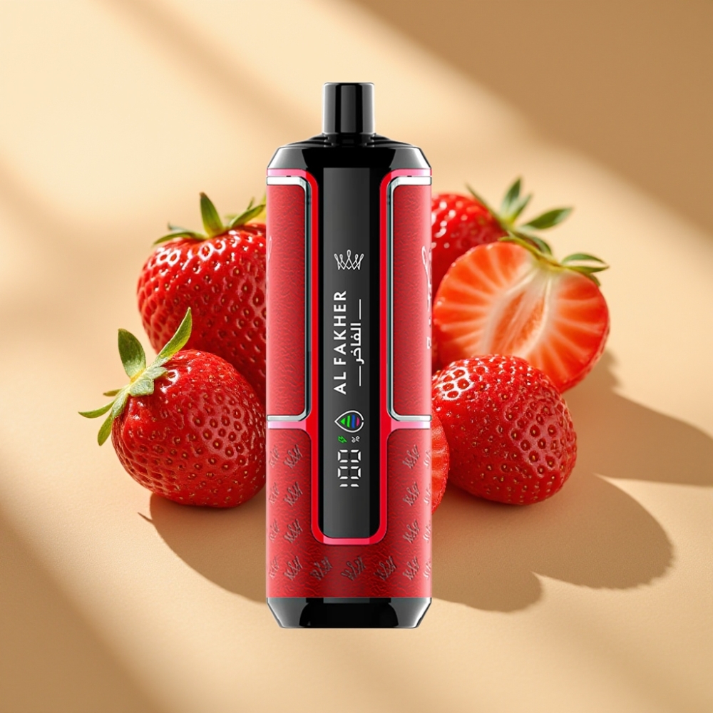 Al Fakher Crown Bar 15K Hypermax DTL 22ml 6mg Strawberry Punch Disposable Vape