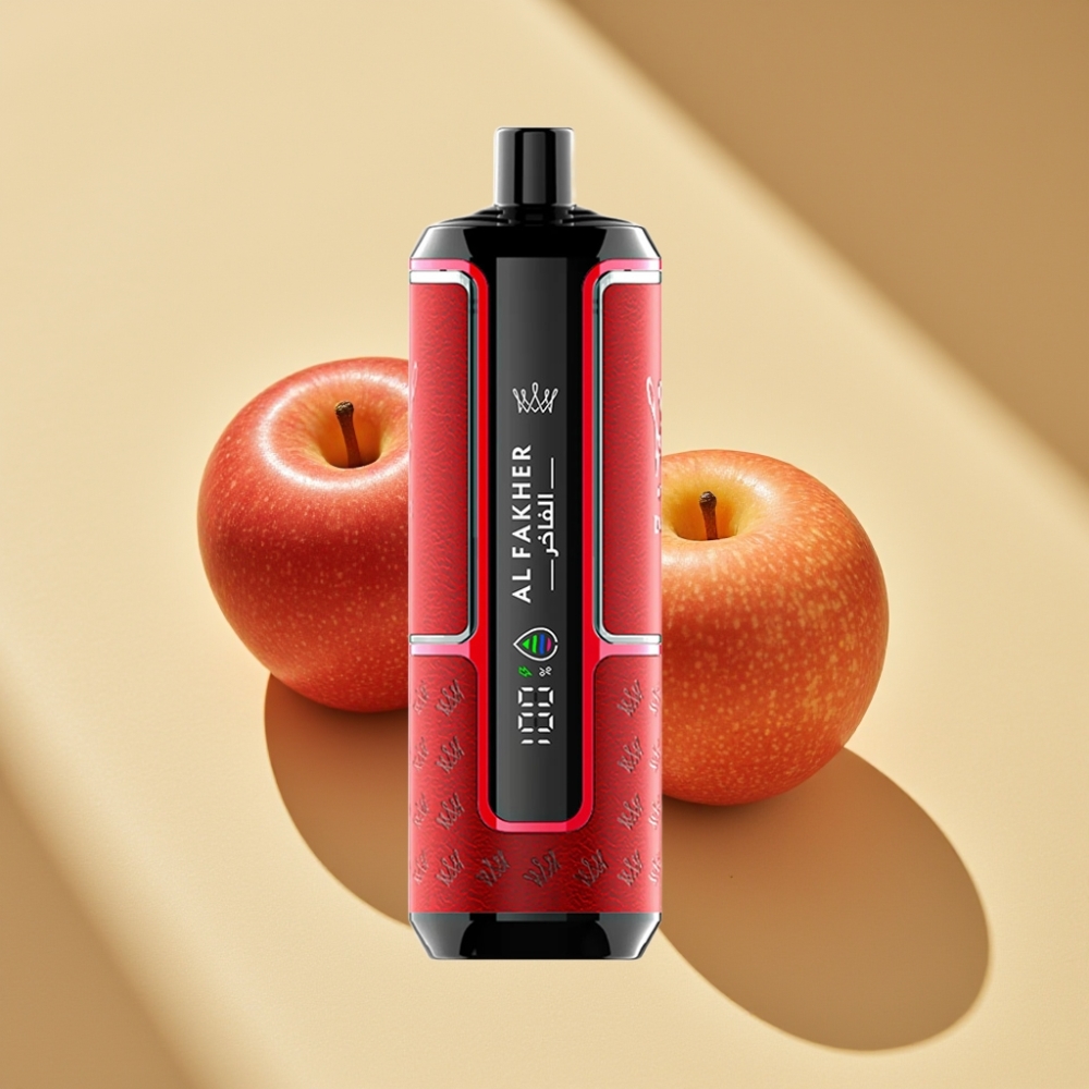 Al Fakher Crown Bar 15K Hypermax DTL 22ml 6mg Two Apple Disposable Vape