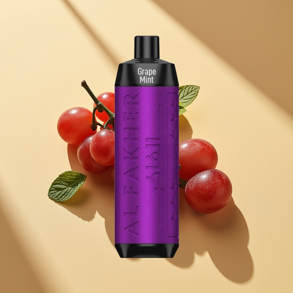 Al Fakher Crown Bar 8000 Crystal 600mAh 18ml 5mg Grape Mint Disposable Vape