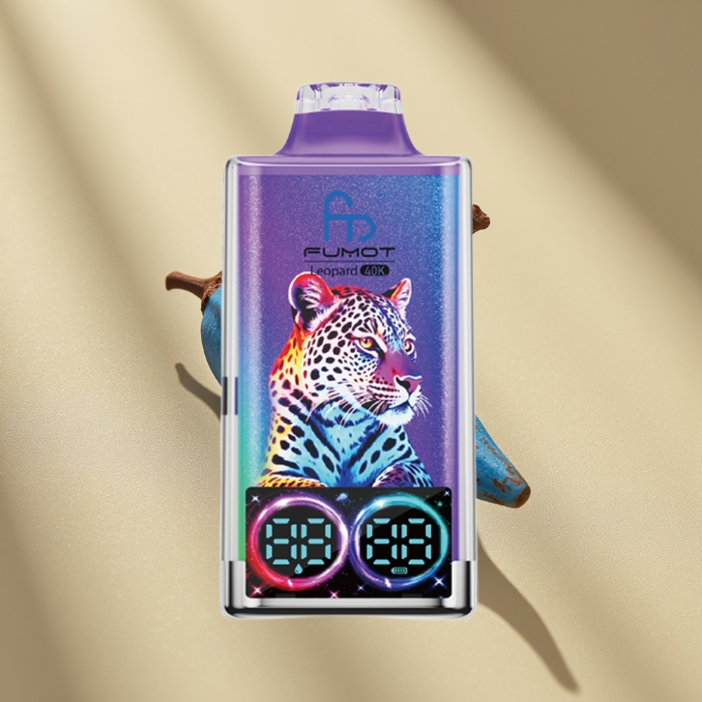 Fumot Leopard 40K Puffs Dual Mesh 700mAh Type-C Digital Display Mr Blue
