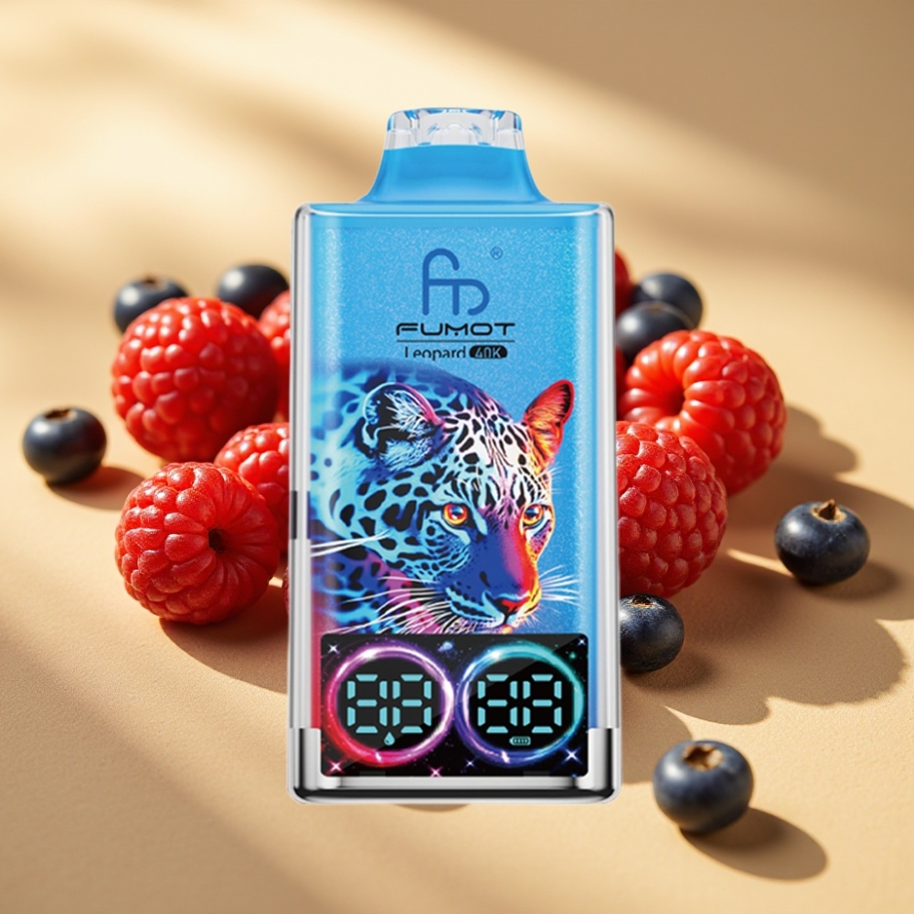 Fumot Leopard 40K Puffs Dual Mesh 700mAh Type-C Mixed Berries Disposable Vape