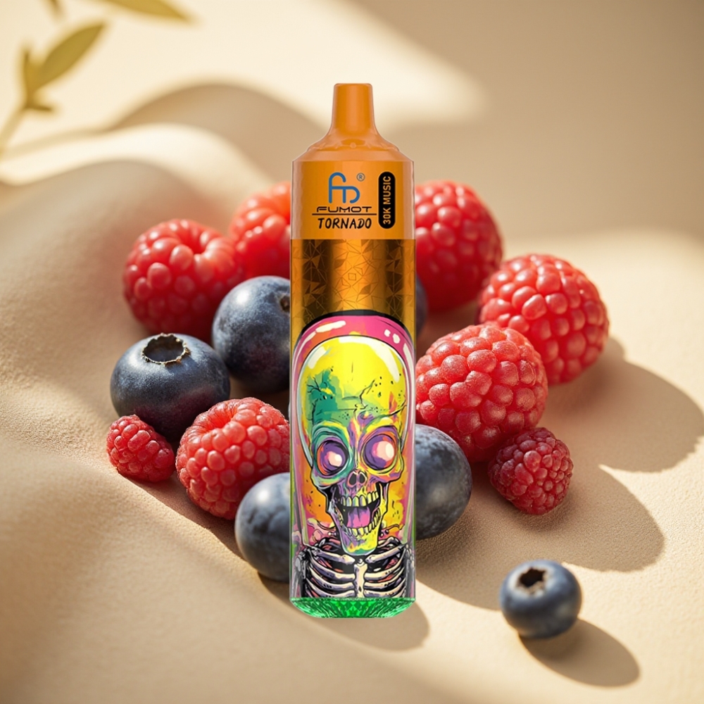 Fumot RandM Tornado 30000 Puffs 30mL 2%/5% 1.0Ohm Mesh 600mAh Blueberry Raspberry