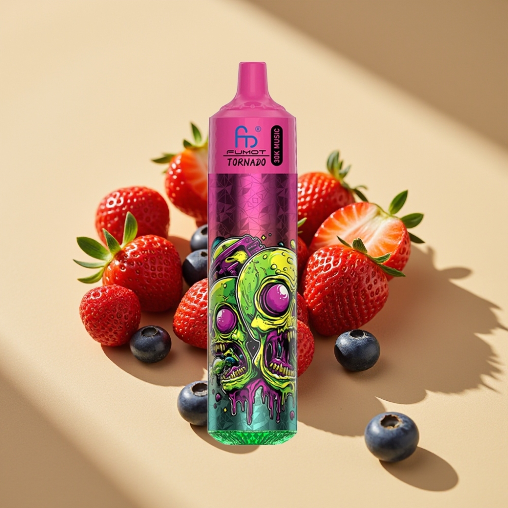 Fumot RandM Tornado 30000 Puffs 30mL 2%/5% Strawberry Blueberry 600mAh LED