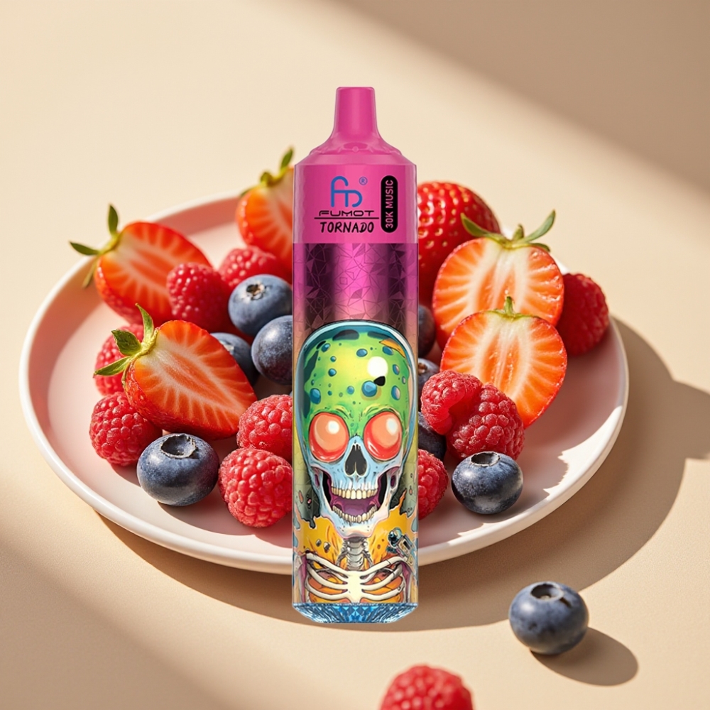 Fumot Randm Tornado 30000 Puffs 30mL 2%/5% 1.0Ohm 600mAh Blueberry Strawberry Raspberry Ice Cream