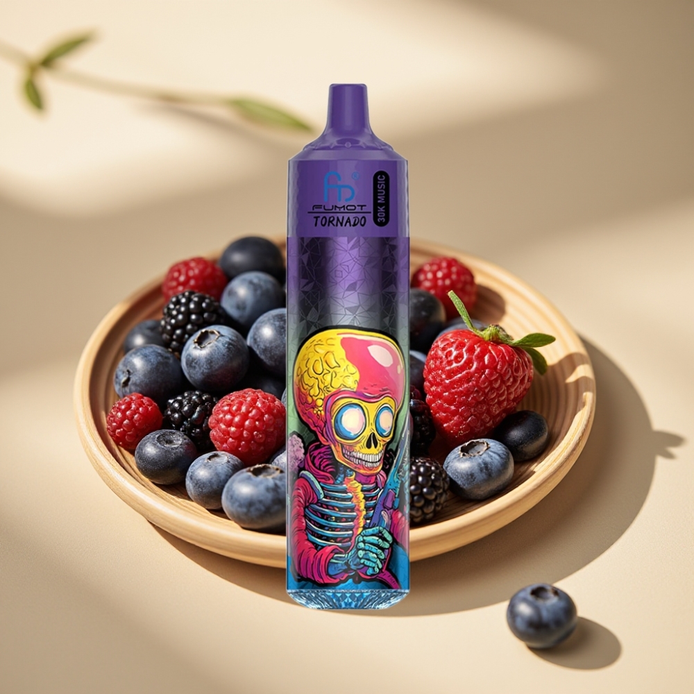 Fumot Randm Tornado 30000 Puffs 30mL 2%/5% 600mAh LED Blueberry Blackberry