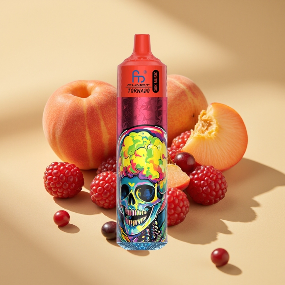 Fumot Randm Tornado 30000 Puffs 30mL 2%/5% Peach Berries Disposable Vape