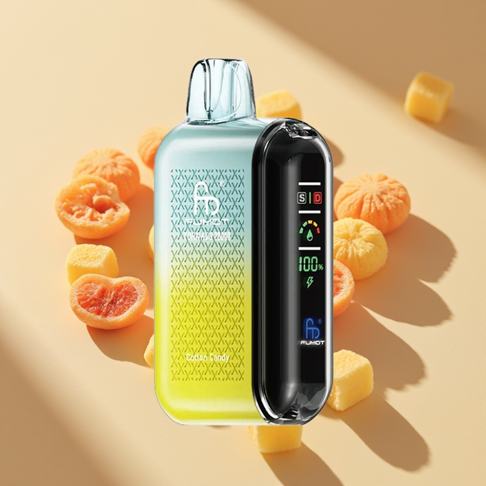 Fumot Tornado 20000 Puffs Disposable Vape Cotton Candy Dual Mesh 20ml 850mAh