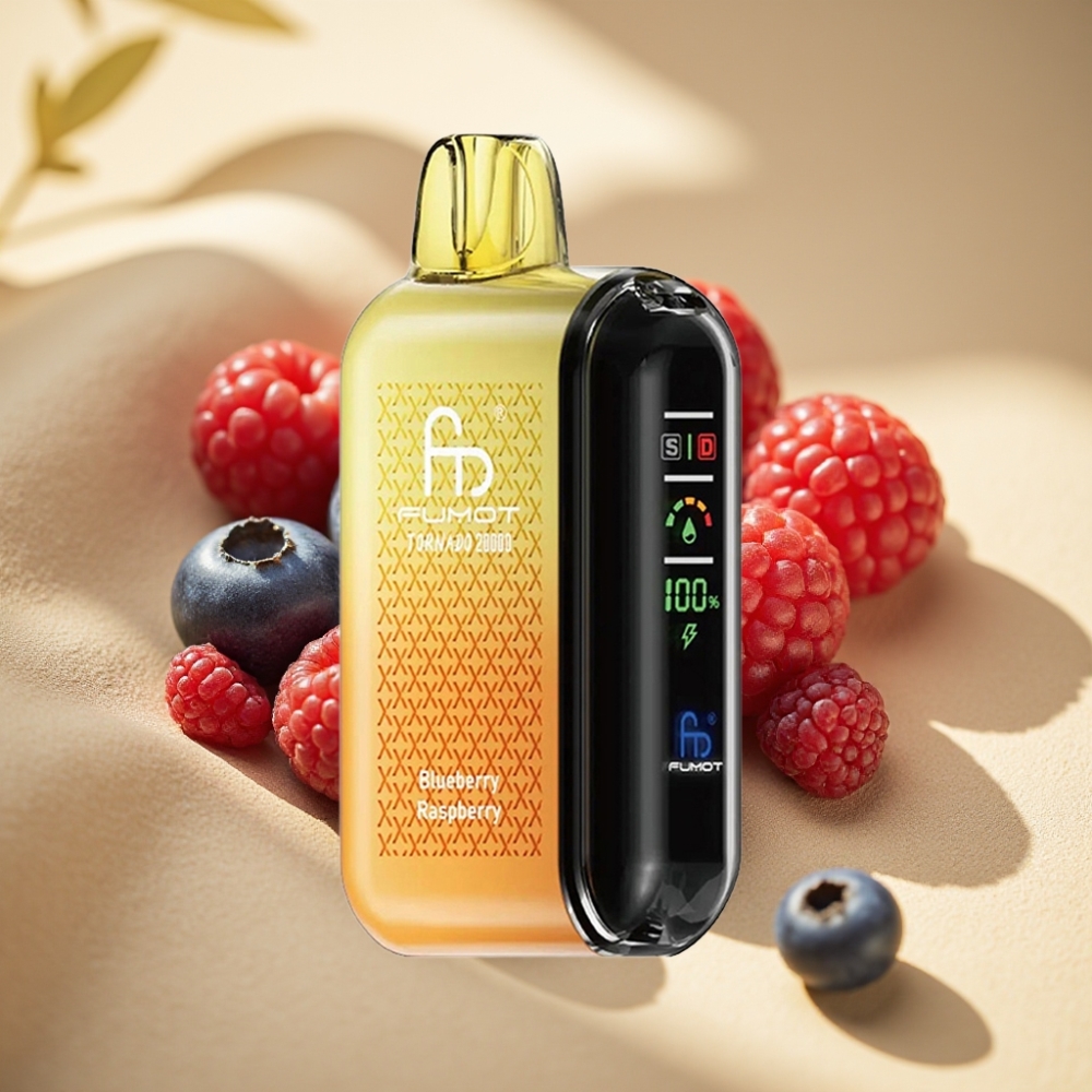 Fumot Tornado 20000 Puffs Dual Mesh 20ml 850mAh Airflow Blueberry Raspberry