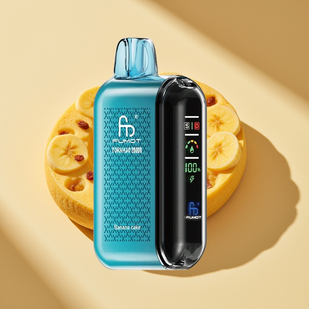 Fumot Tornado 20000 Puffs Dual Mesh 20ml 850mAh Banana Cake Disposable Vape