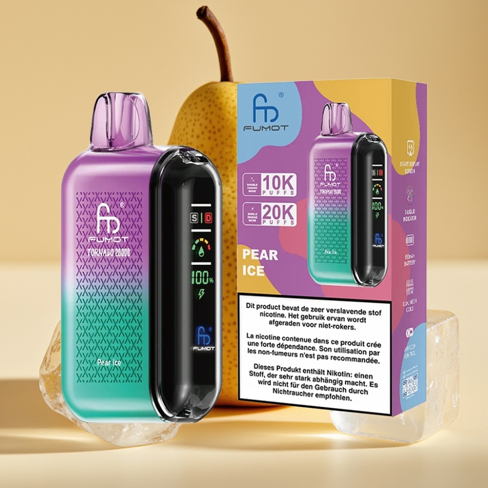 Fumot Tornado 20000 Puffs Dual Mesh 20ml 850mAh Pear Ice