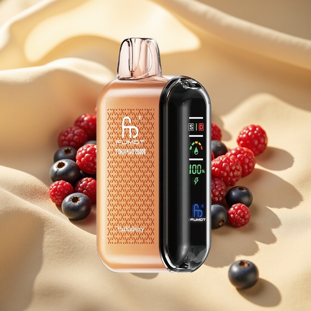 Fumot Tornado 20000 Puffs Dual Mesh 20ml 850mAh Rechargeable Smart Display Huckleberry