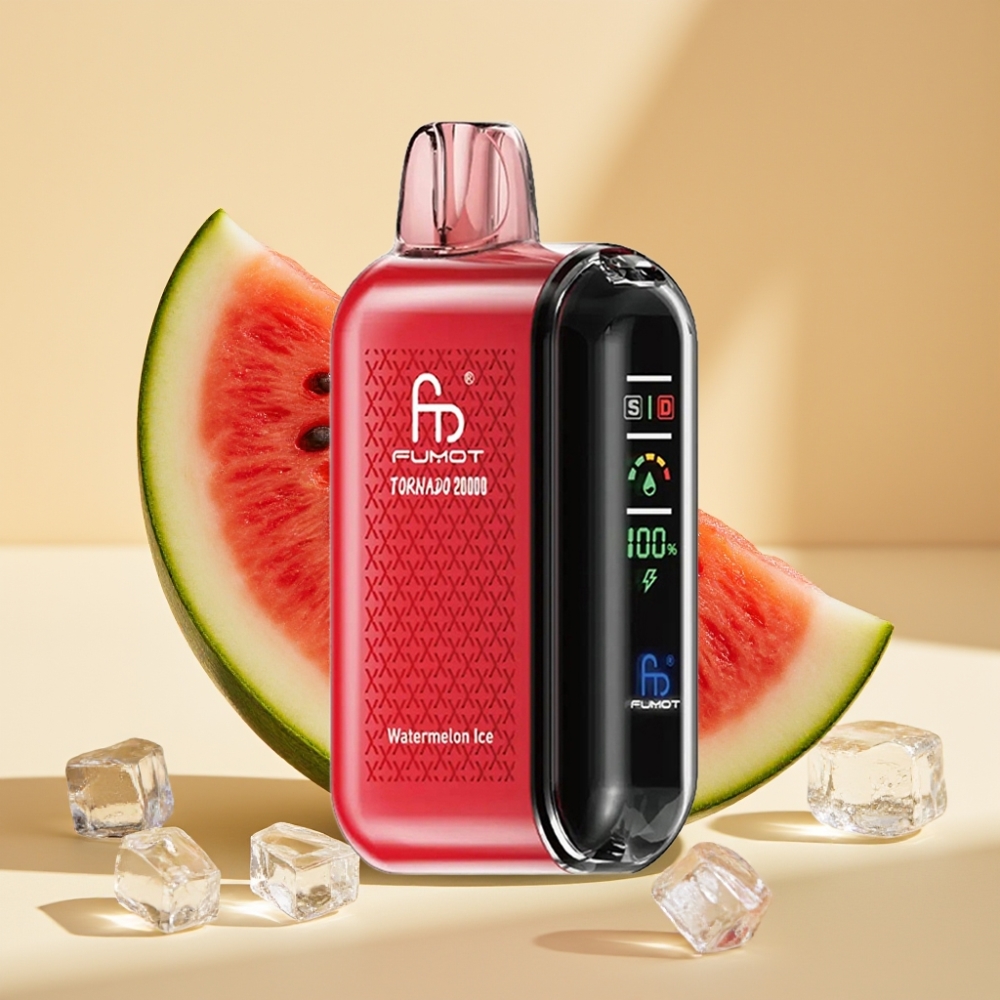 Fumot Tornado 20000 Puffs Dual Mesh 20ml 850mAh Rechargeable Watermelon Ice