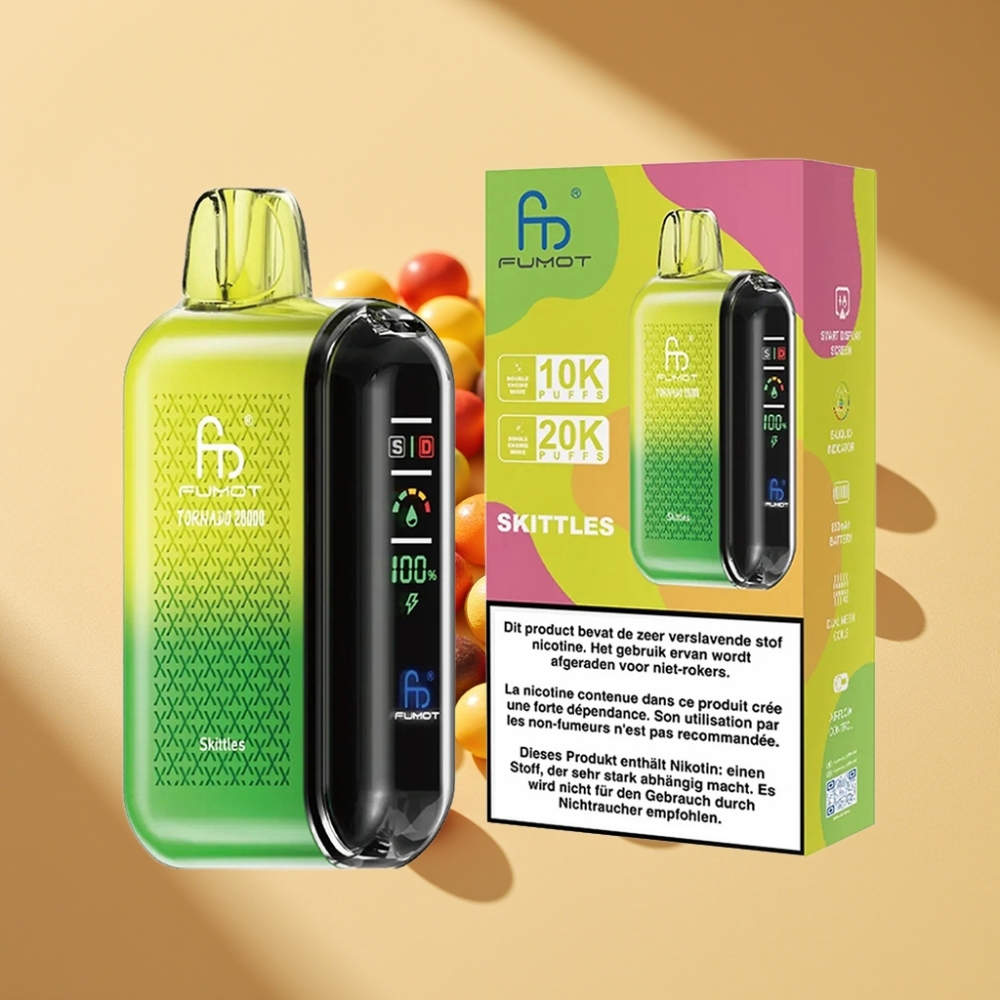 Fumot Tornado 20000 Puffs Dual Mesh 20ml 850mAh Skittles