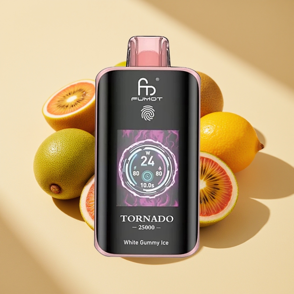 Fumot Tornado 25000 Puffs HD Screen 700mAh 20ml Kiwi Passion Fruit Guava