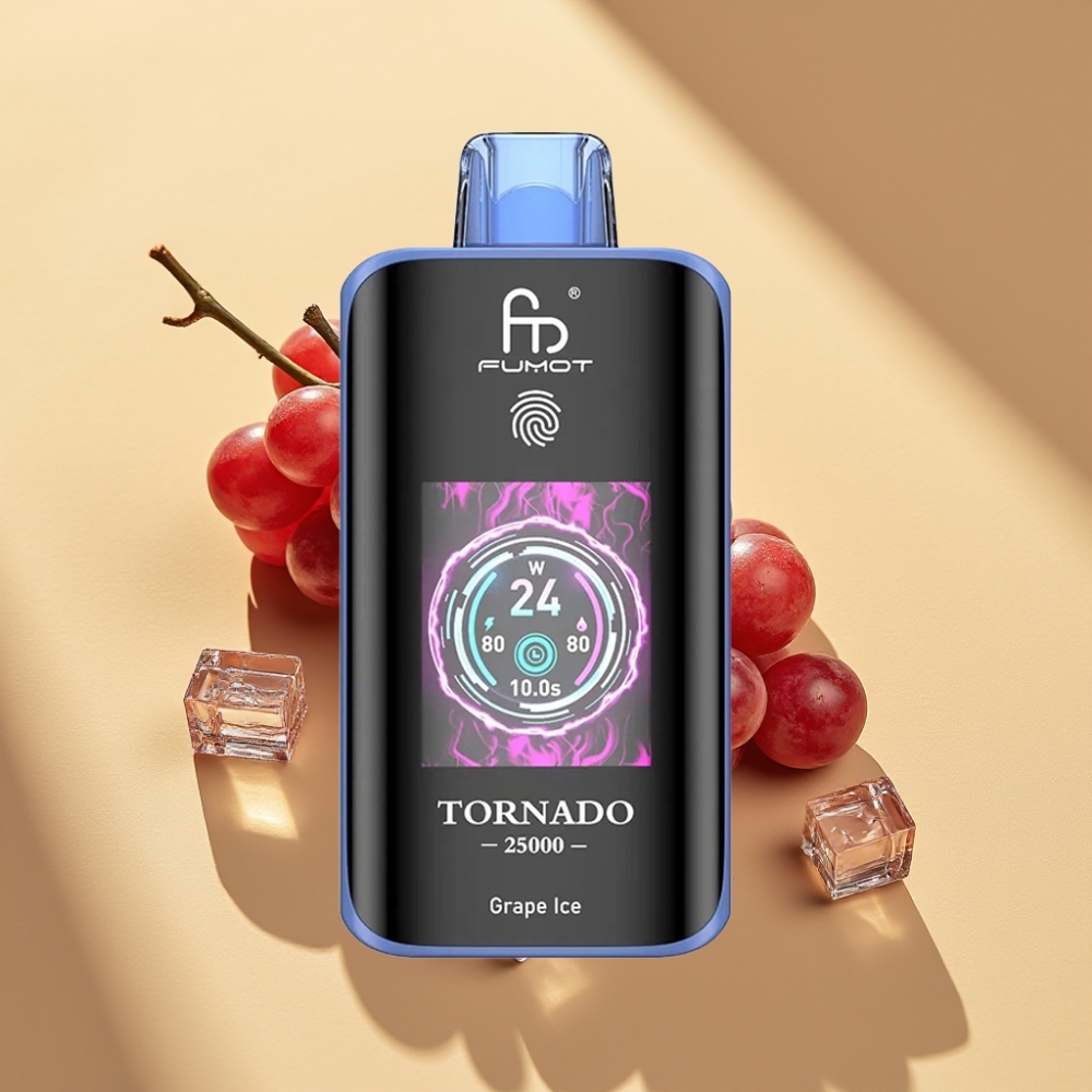 Fumot Tornado 25000 Puffs HD Screen 700mAh Rechargeable 20ml Grape Ice