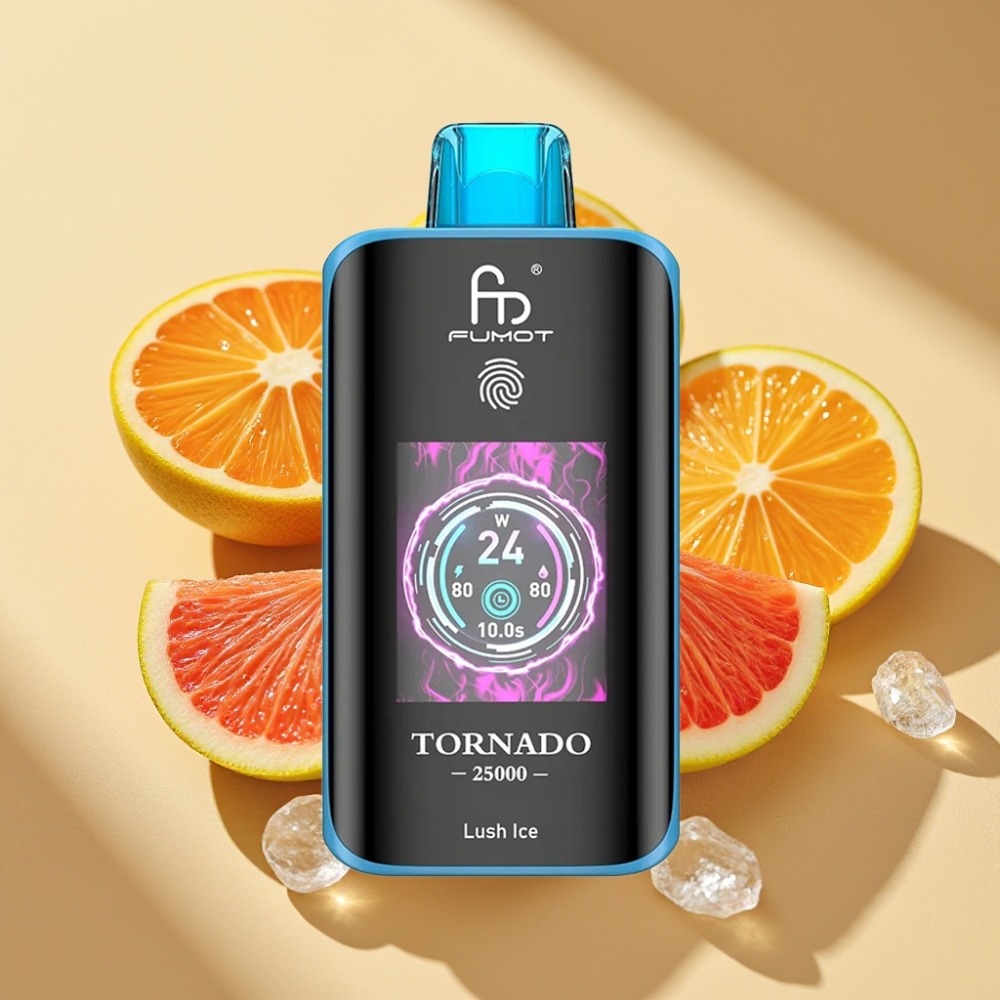 Fumot Tornado 25000 Puffs HD Screen 700mAh Rechargeable 20ml Lush Ice