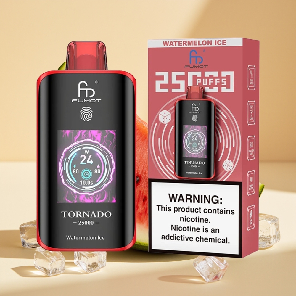 Fumot Tornado 25000 Puffs HD Screen 700mAh Rechargeable 20ml Watermelon Ice